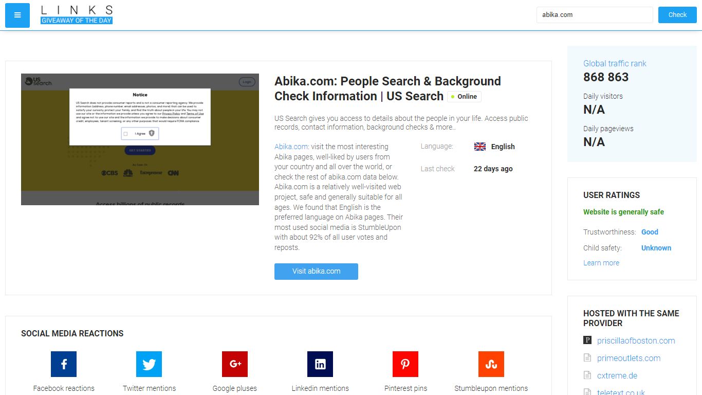 Abika.com: People Search & Background Check Information | US Search